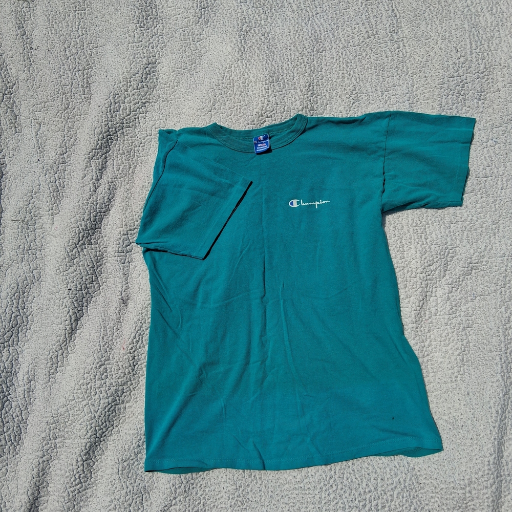 Champion Men's Aqua Short Sleeve Tee